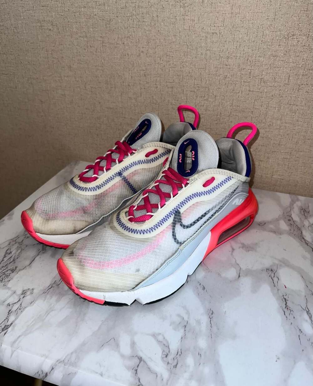 Nike Air Max 2090 White/Concord-Pink Blast Sneakers CZ3867-101